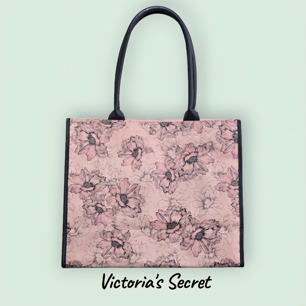 Victoria's Secret 2024 Limited Edition Pink Floral Tote Bag-NWOT